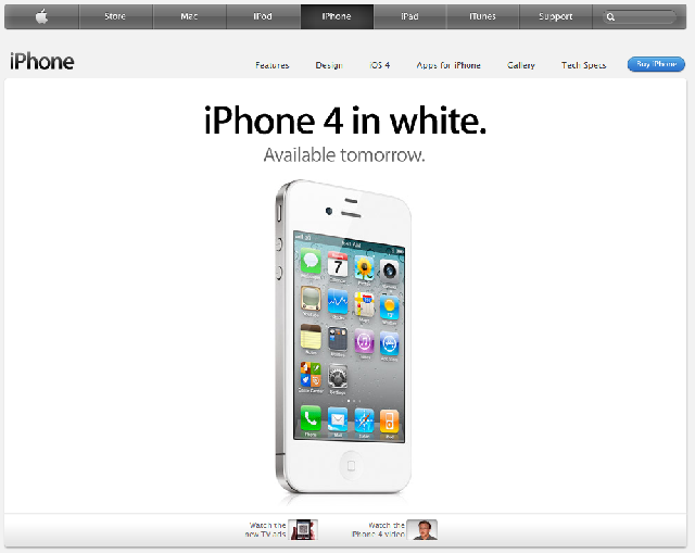 Attesa per l'iPhone 4 sul sito di Apple