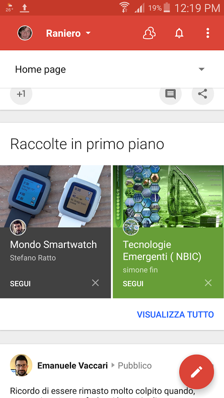 Primo piano app