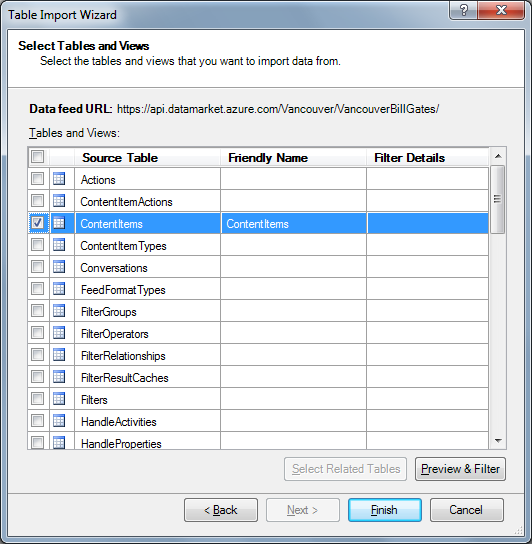 Microsoft Codename "Social Analytics" Data Export