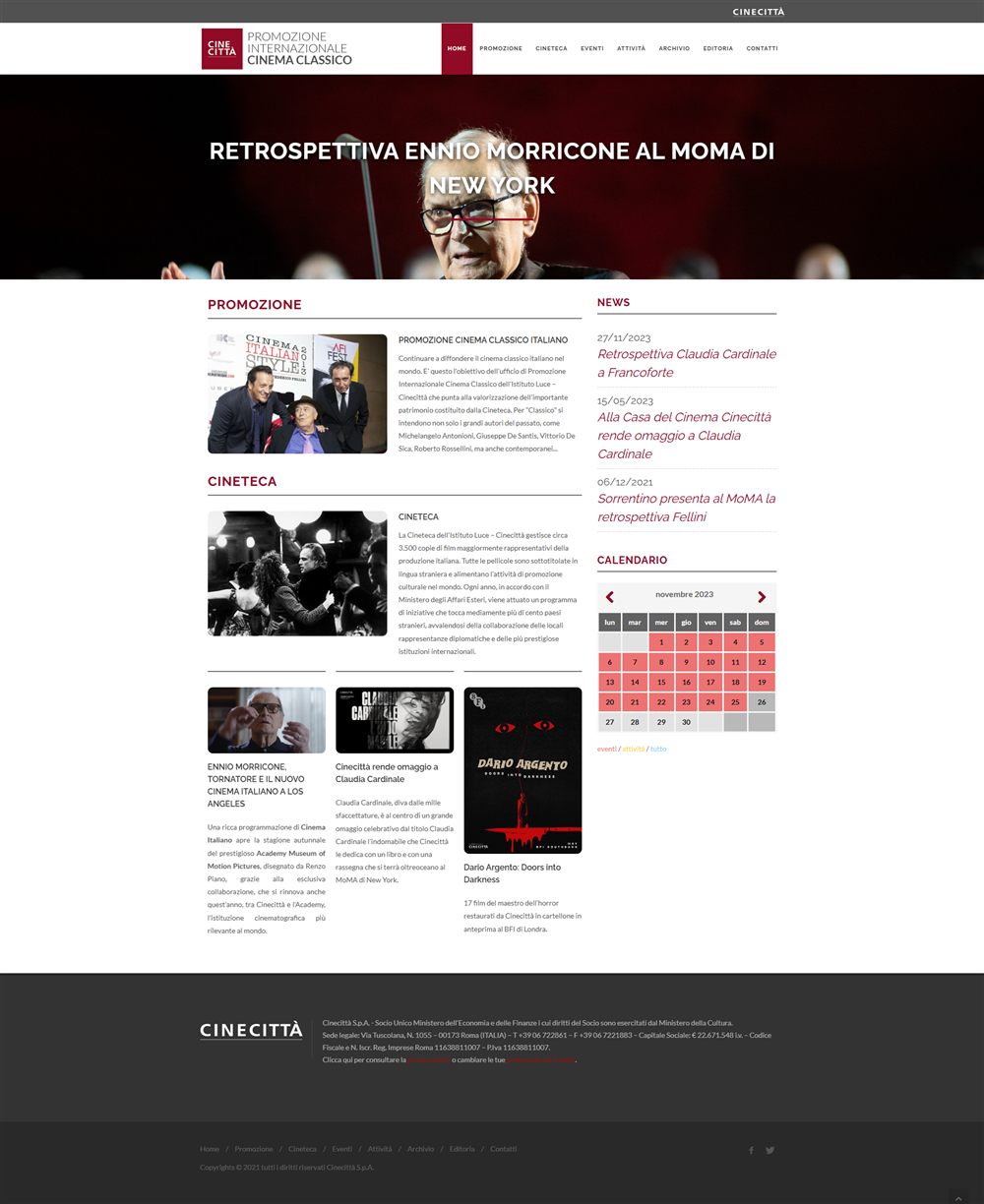 Homepage di Cinema Classico